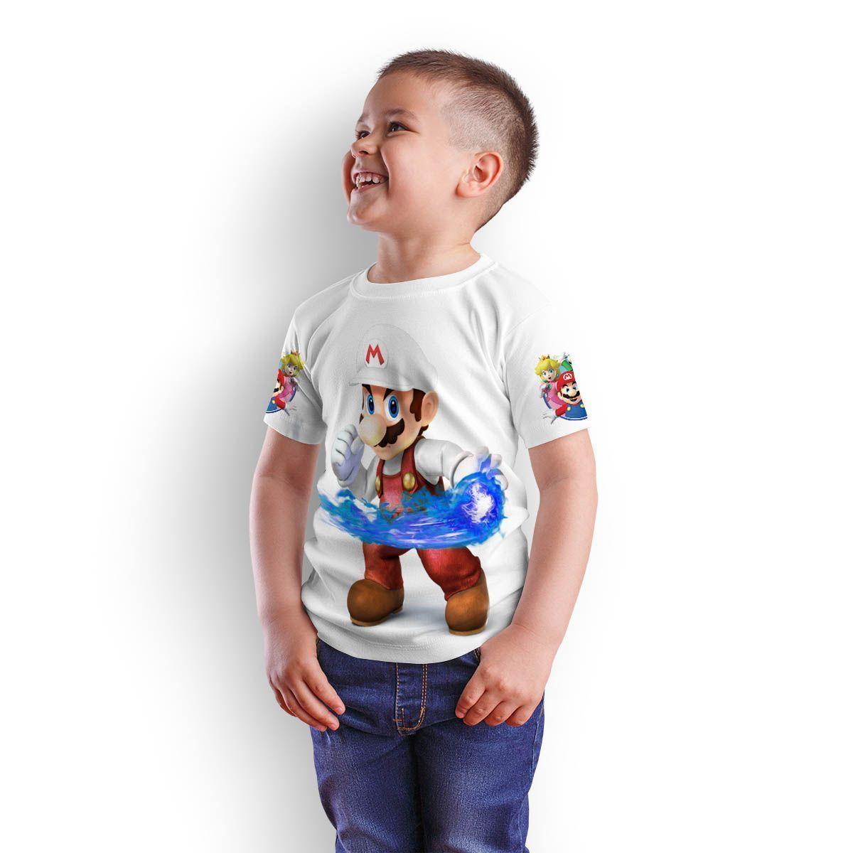 Polera Juvenil Super Mario Bros D7-0