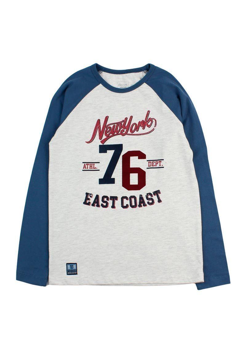 Polera jr niño m/ raglan stronger 325-0