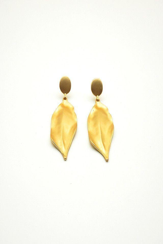 Aros Hojas Dorado i-D-0