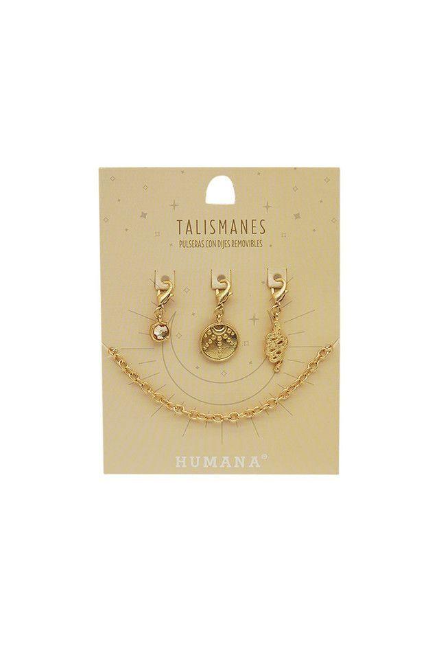 Pulsera Blanda Dorada Talismanes Serpiente Humana-0