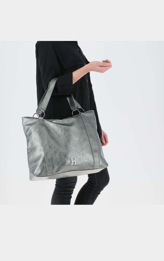 Cartera Hombro Western Plateada Humana-3