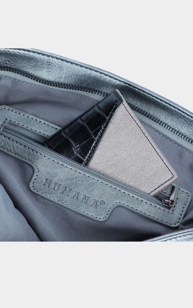 Cartera Hombro Western Plateada Humana-2