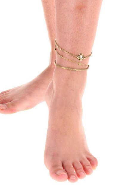 Tobillera Dorada SP Position Sol Humana-1