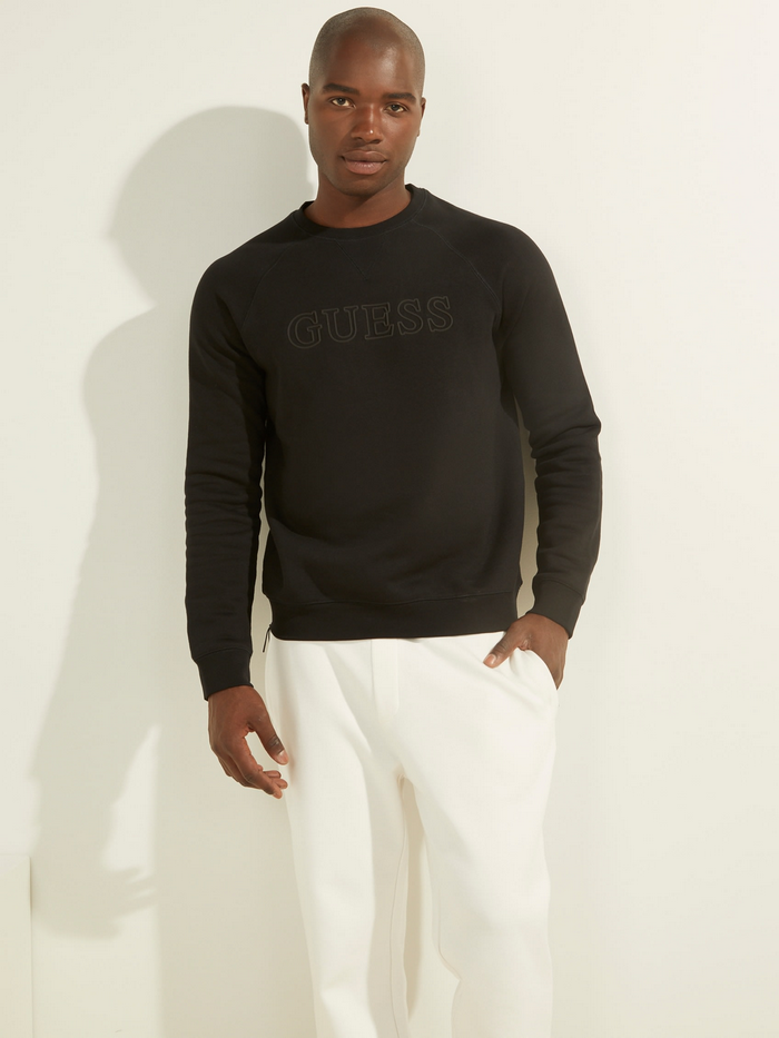 Poleron Guess Aldwin Sweatshirt Crew Neck Negro-0