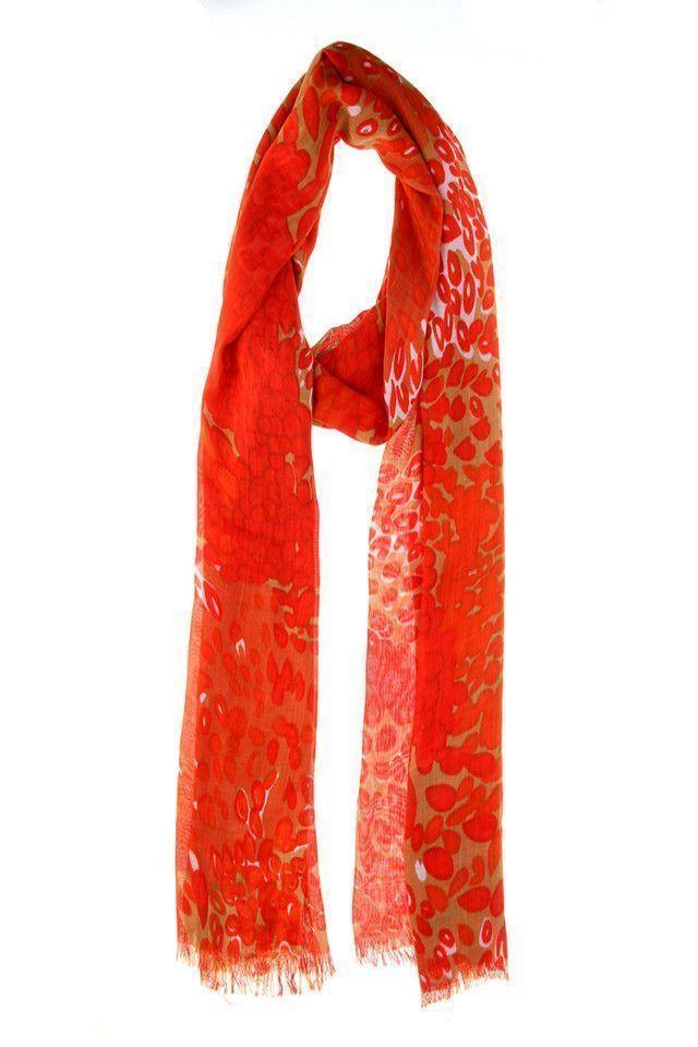 Pañuelo  Naranjo Animal Print Humana-0