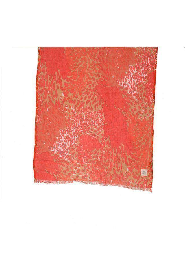 Pañuelo  Naranjo Animal Print Humana-1