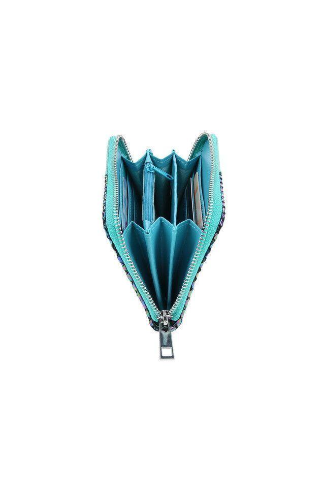 Billetera Mediana Turquesa Mermaid iD-1