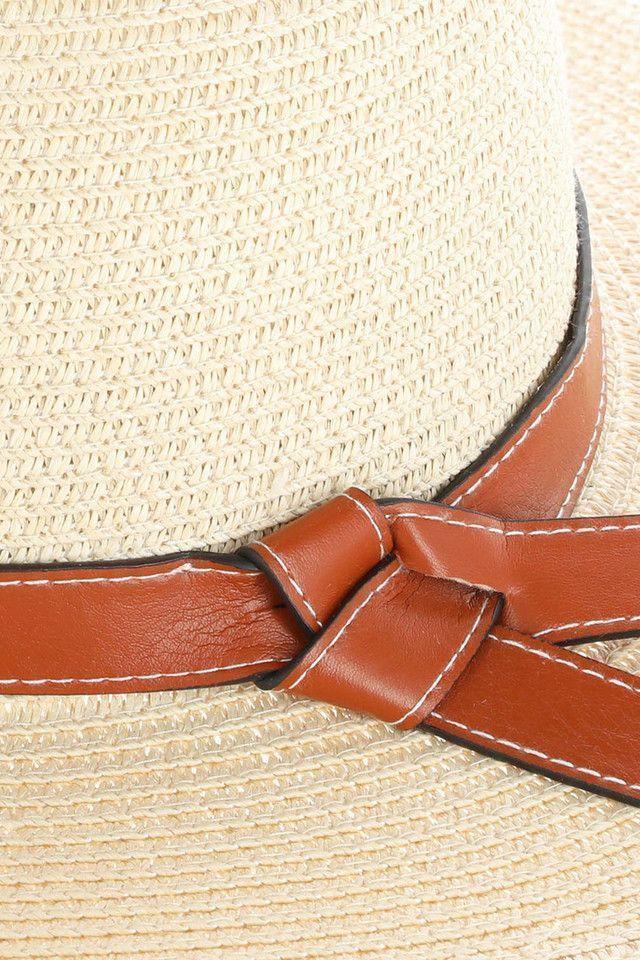 Sombrero Beige Trigal Ecocuero Humana-1