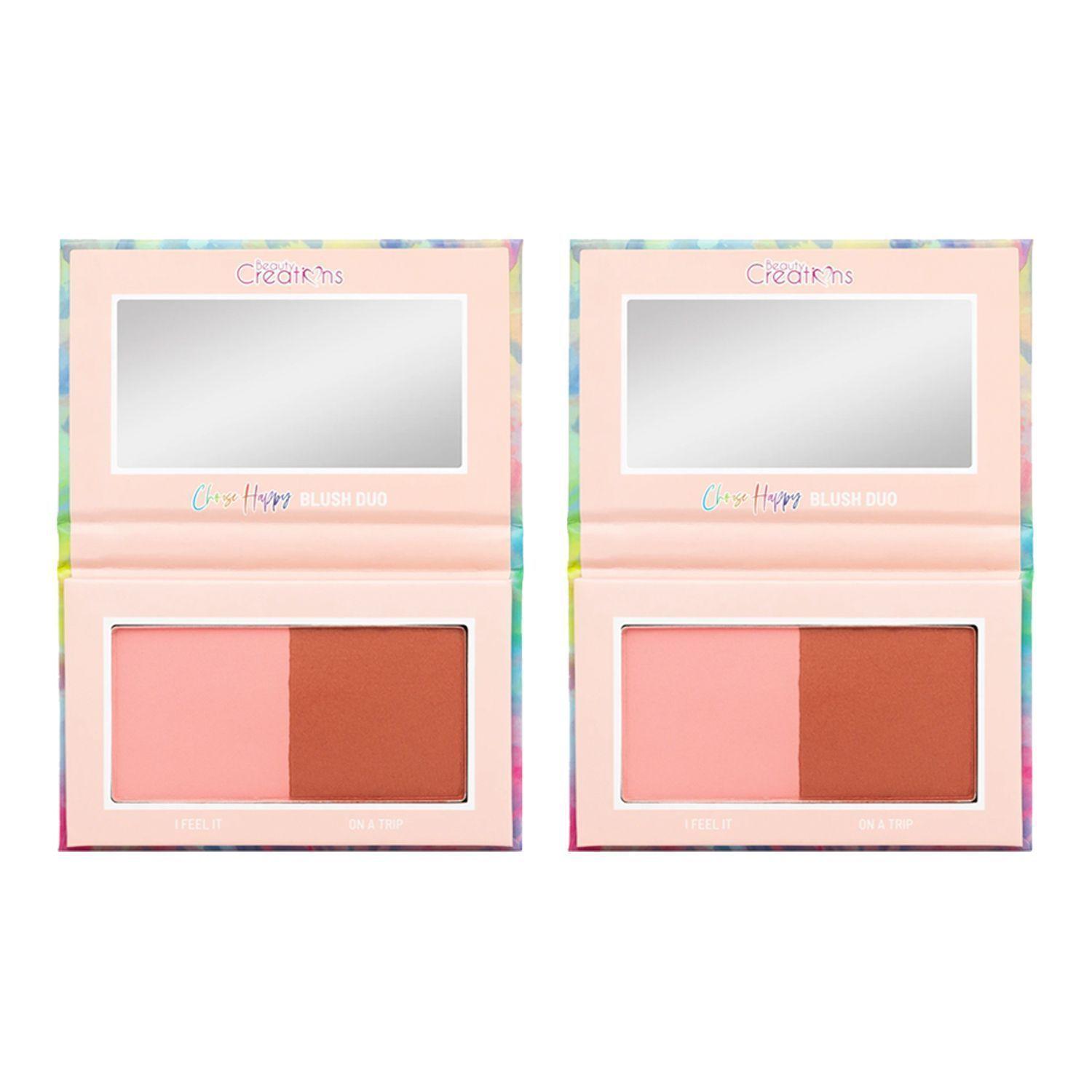 Pack 2 Paleta de Blush/ Rubor "Choose Happy" Beauty Creations-0