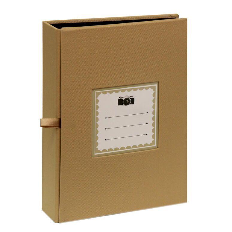 Album hojas negras con tapa de tela. para ensobrar 10x15 cm / 100F-0