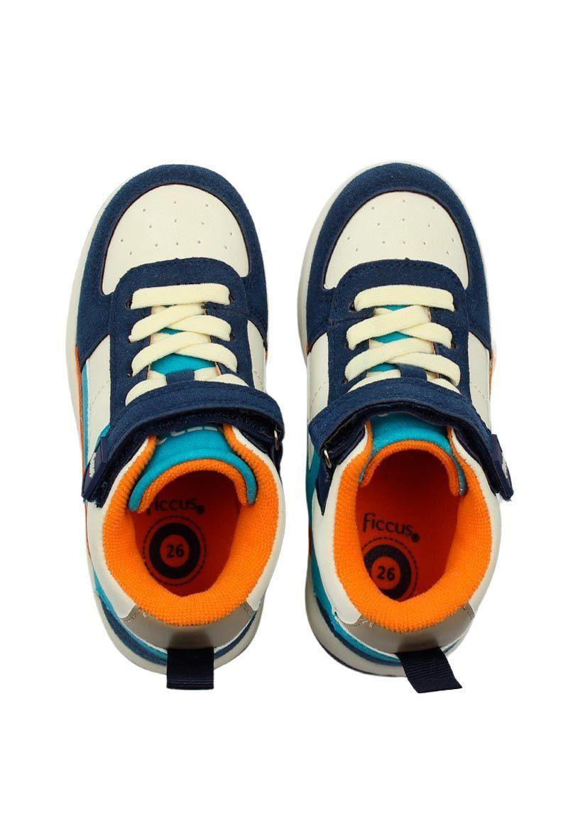 Zapatilla urbana caña velcro elastico a caminar niño 875-2