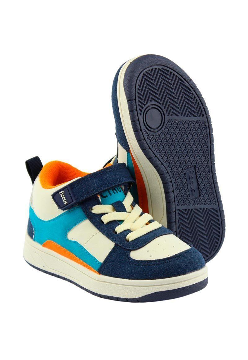 Zapatilla urbana caña velcro elastico a caminar niño 875-3