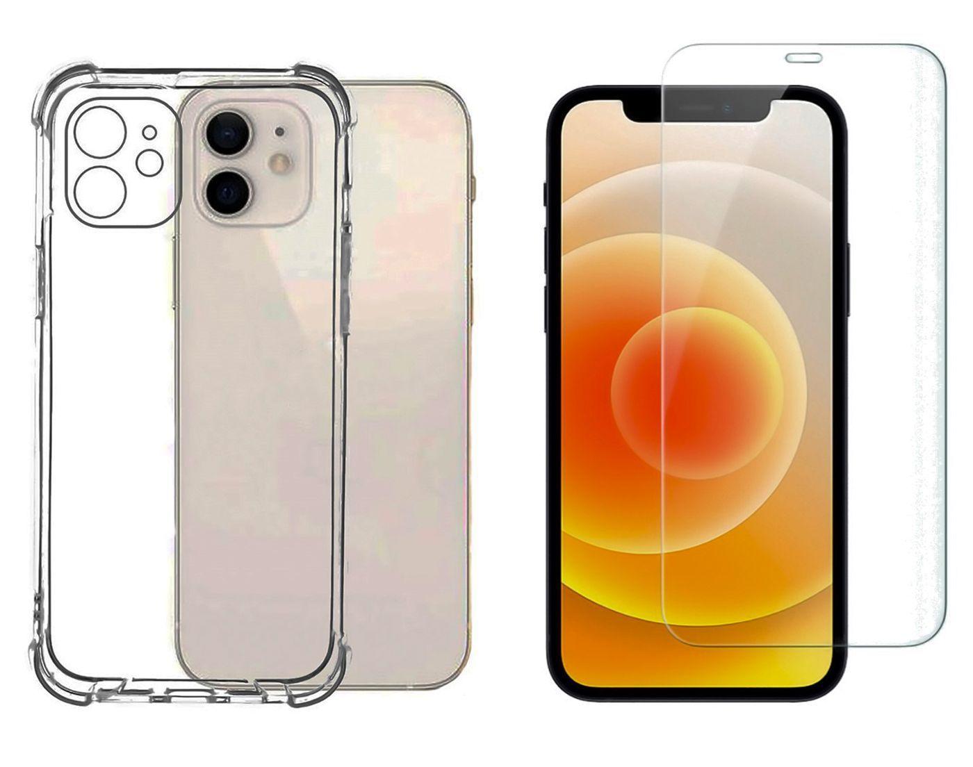 Carcasa Para iPhone 12 y Mica Lamina de Vidrio-2