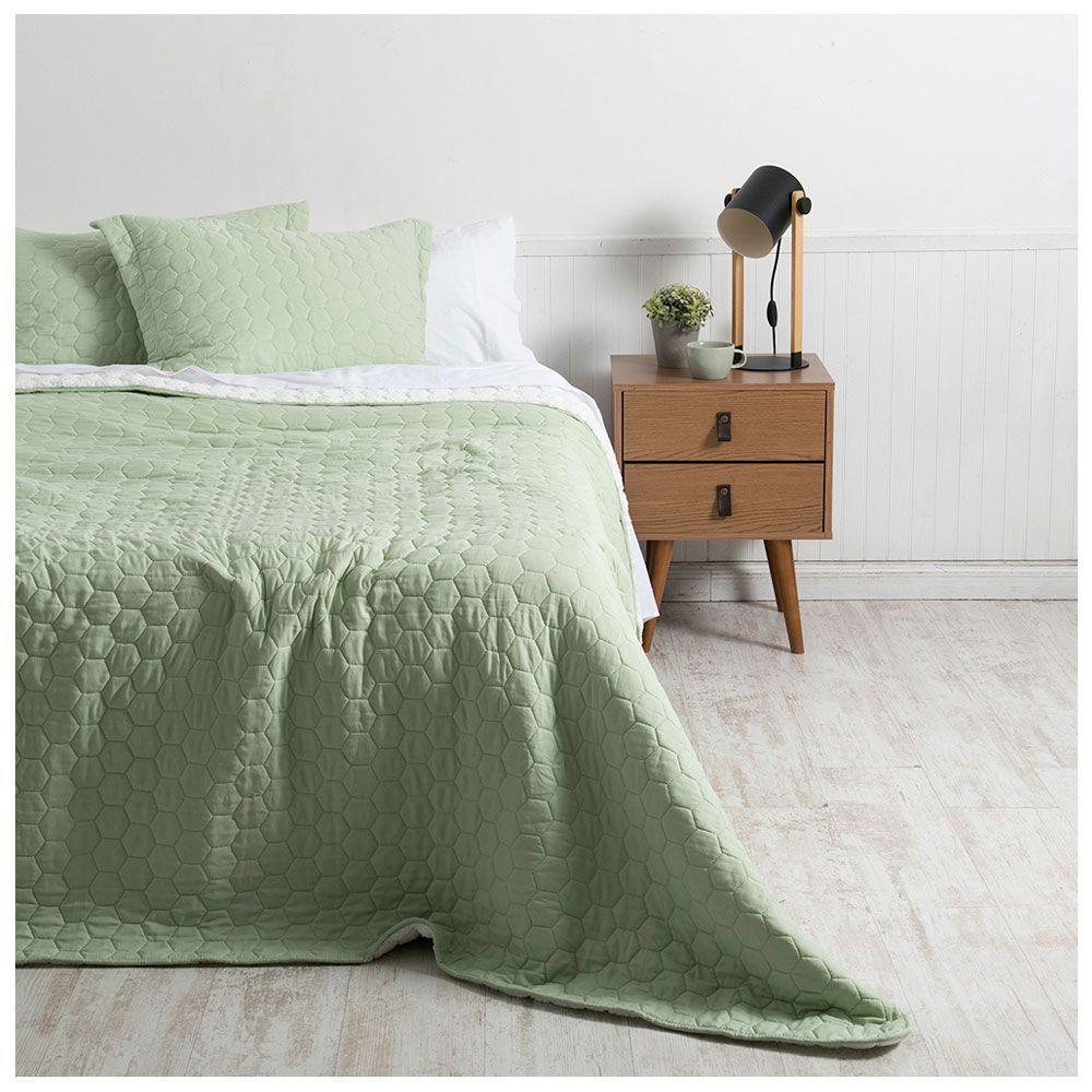 Quilt Sherpa Super King Verde-0