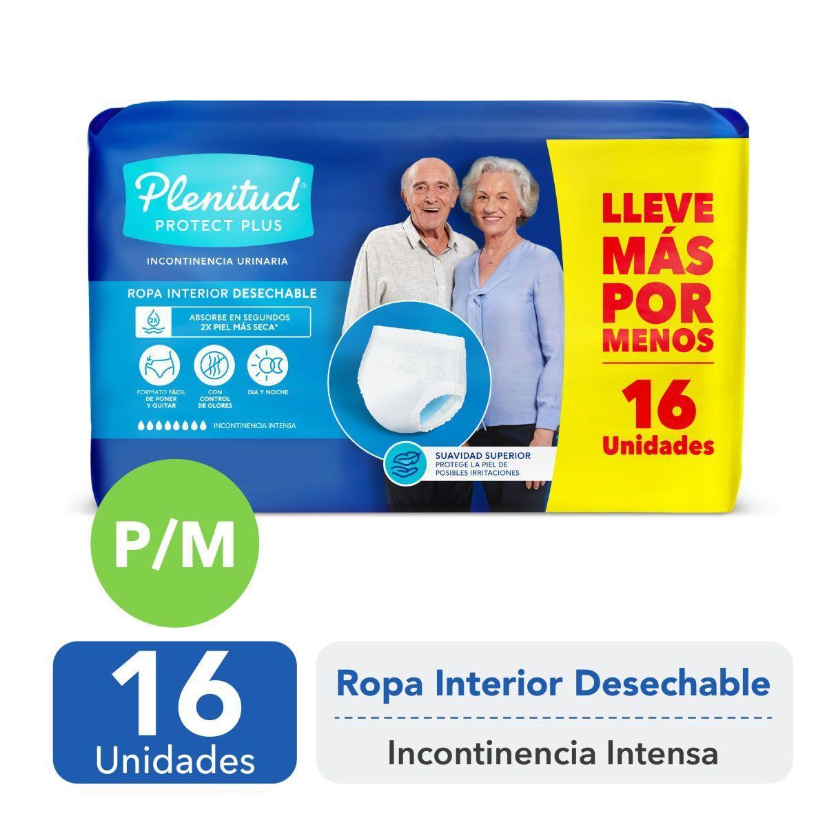 Ropa Interior Plenitud Protect Plus Talla PEQ/M x 16 UND-0