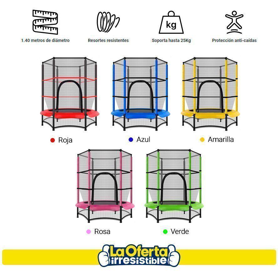 Cama Elástica 4.5ft 1.4Mts Con Malla de Protección-2