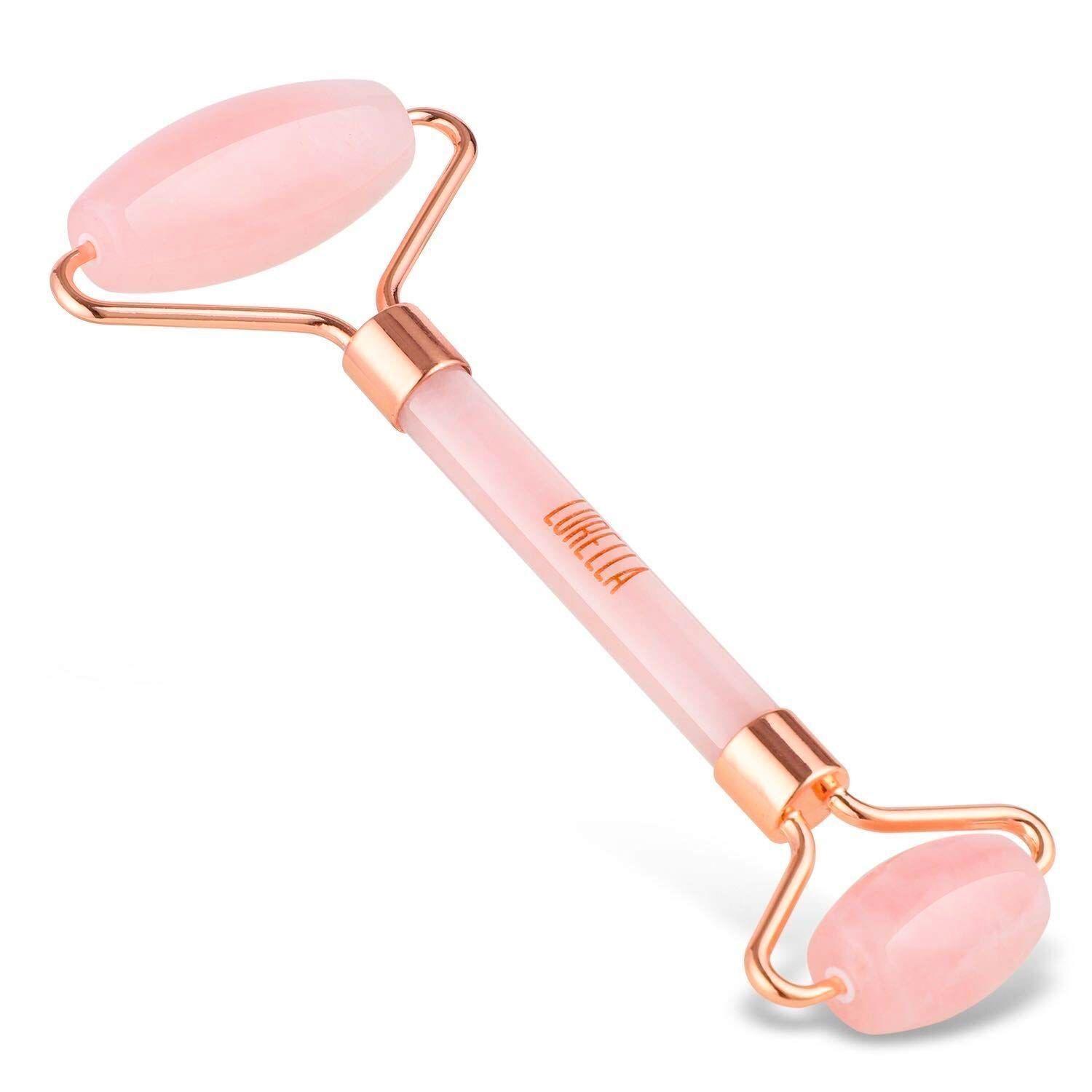 Pack Rodillo Facial Cuarzo Rosa Lurella + Cintillo Spa y Maquillaje + 6 Mascarillas Faciales J-Mask-2