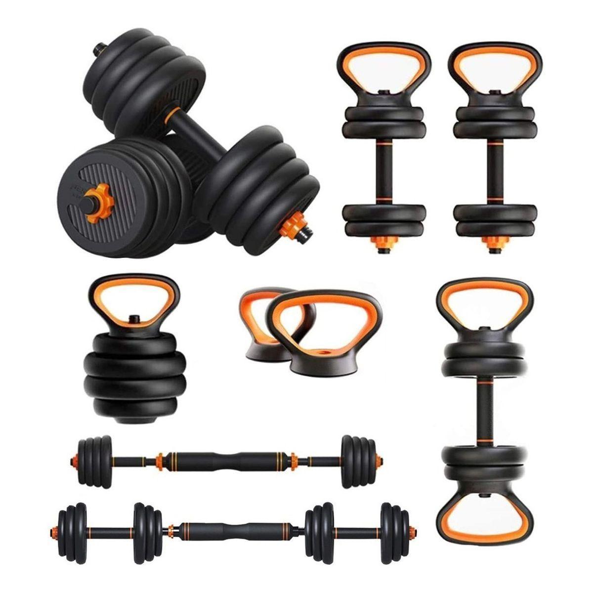 Set mancuernas barra discos pesa rusa 40 kg - 040KGB-0