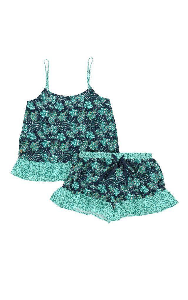 Pijama Corto Set Selva Verde Humana-0
