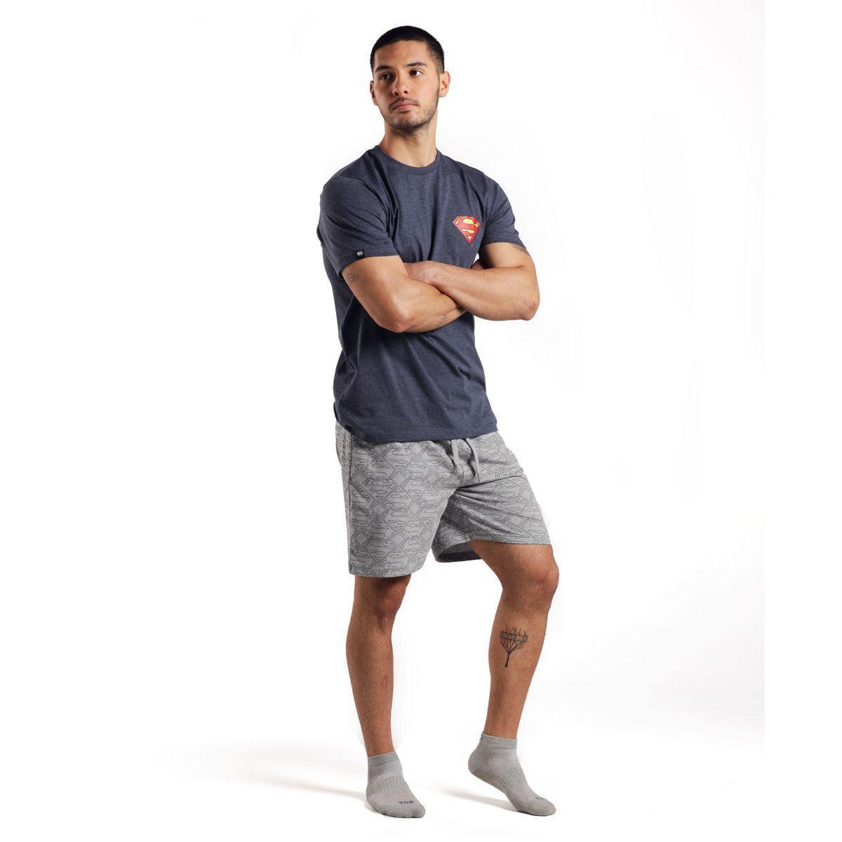 Pijama Algodón Hombre Verano Superman C4 Top-0