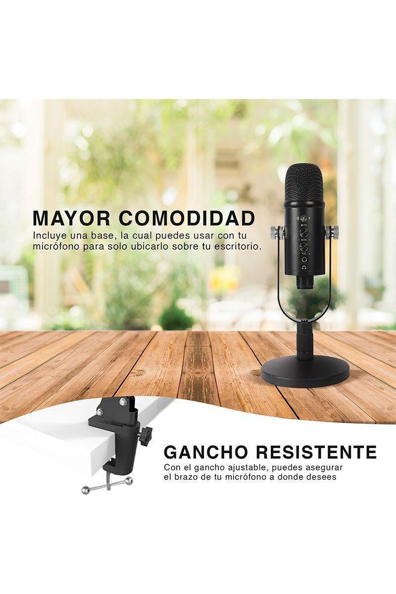 Kit Micrófono Condensador Cardioide BM-86 Negro-4
