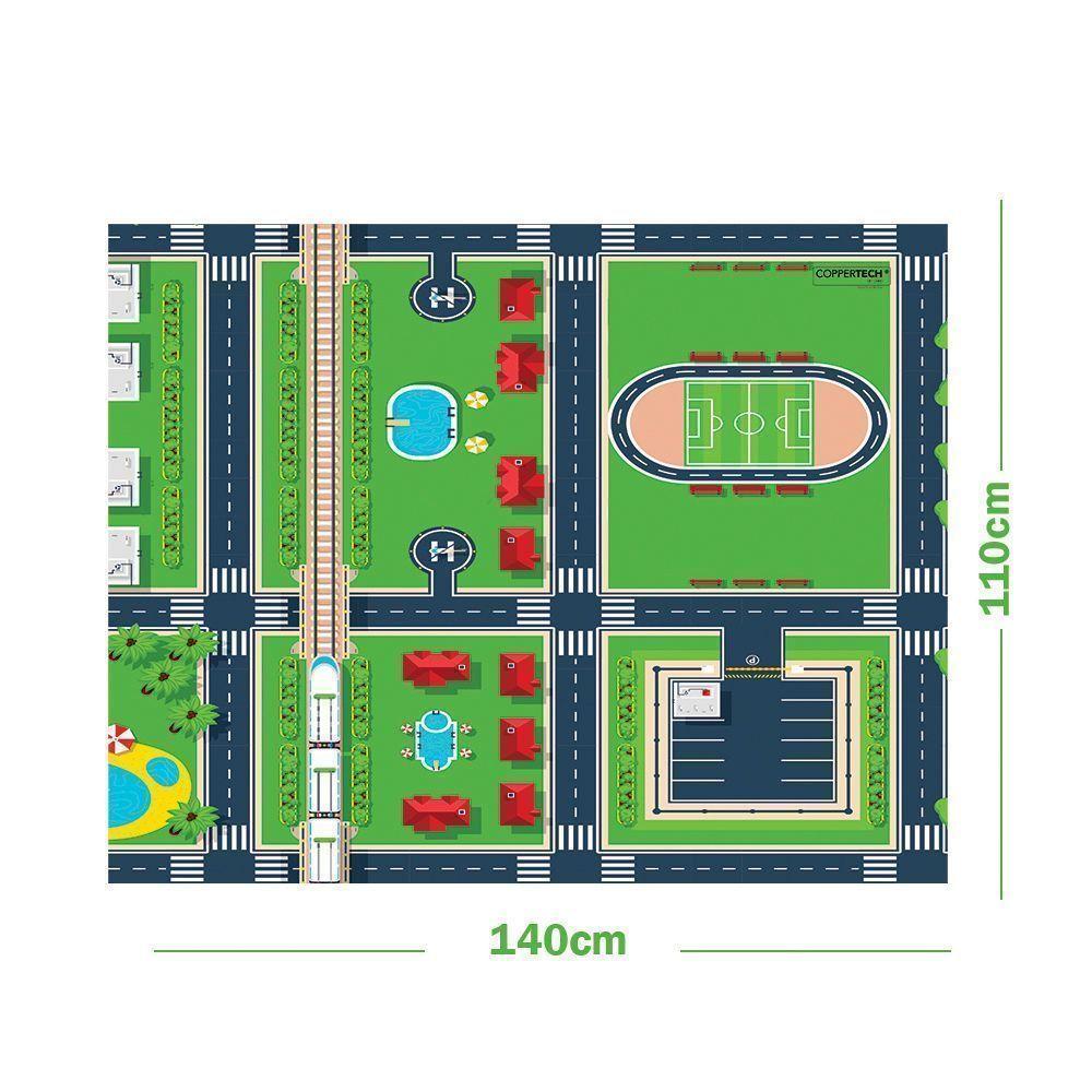 Alfombra Decorativa Infantil Ciudad Davanti 110X140Cm-1