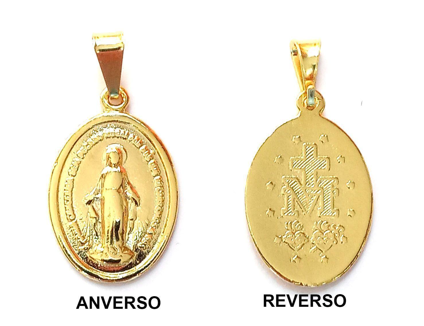 Colgante Virgen De Los Rayos Mediana Enchapado Oro 18 K-2