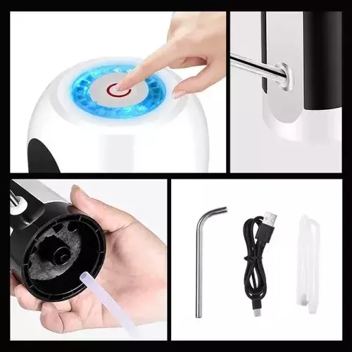 Bomba Dispensador Usb Agua Electrónico Recargable Botellón-2