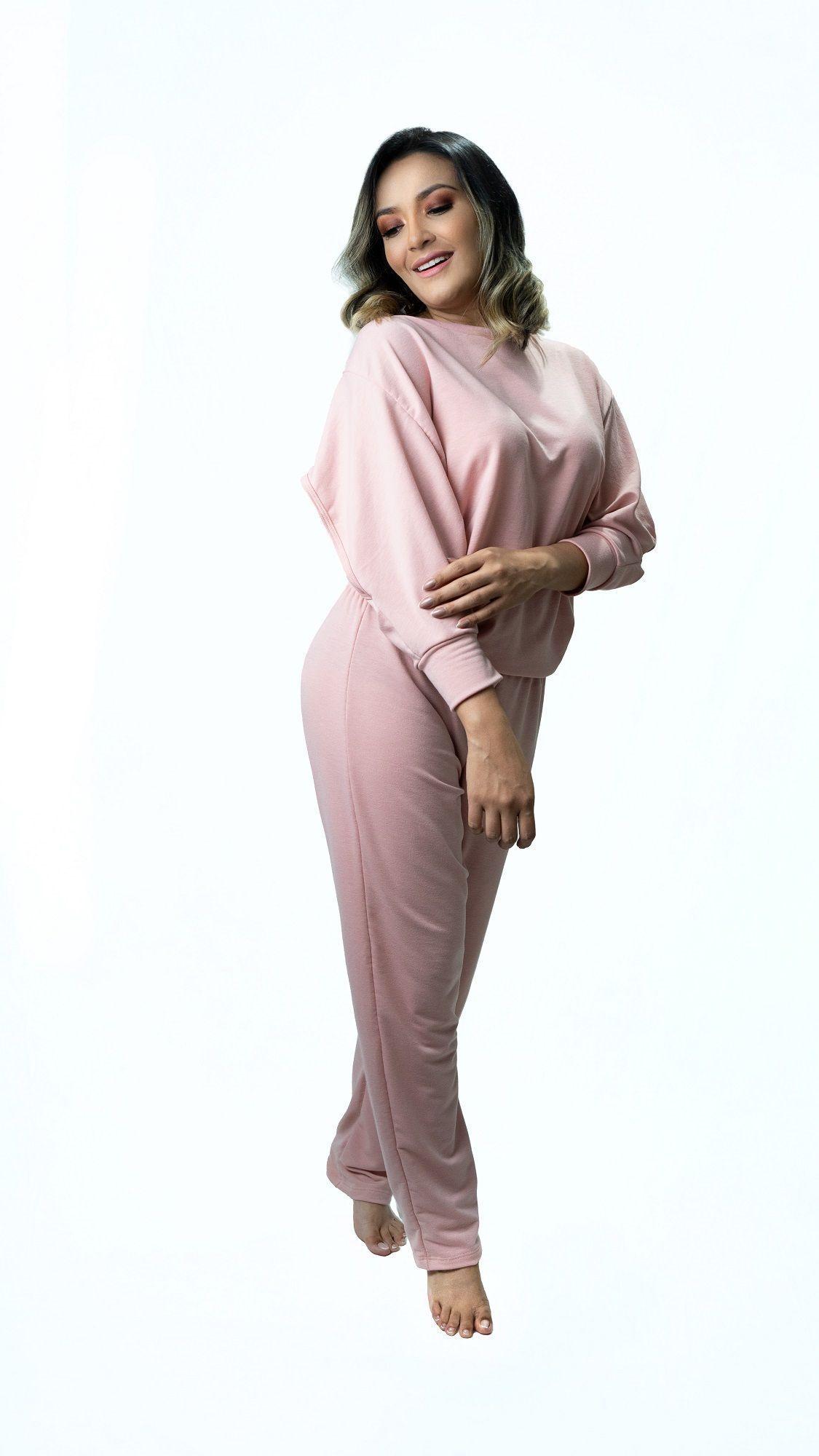 Pijama Pantalon Largo Palo Rosa A7889 Adriana Arango-2