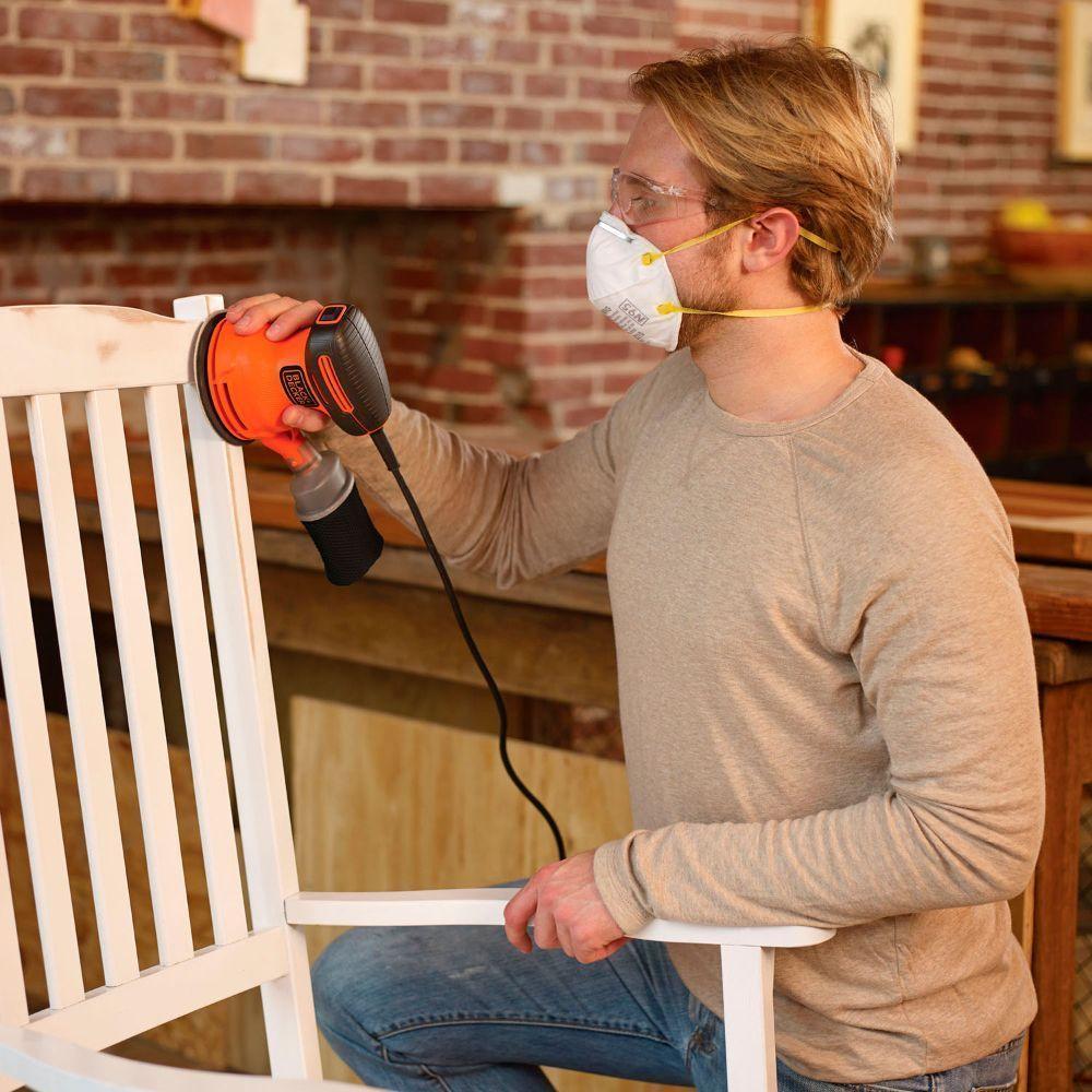 Lijadora Roto-Orbital 180W  Bdero100-B2C Black - Decker-6