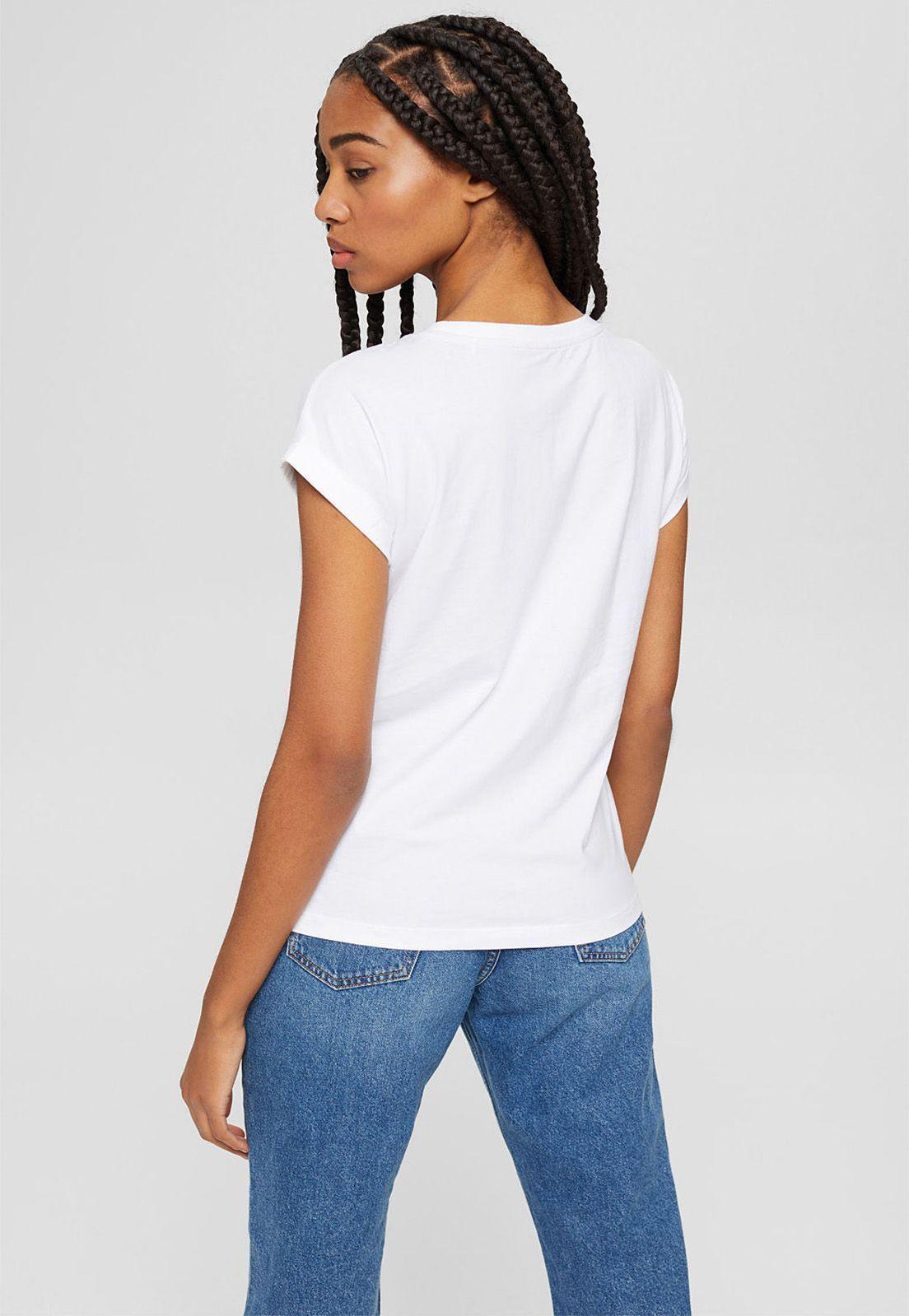 Polera Mujer Manga Corta Estampada Esprit-1