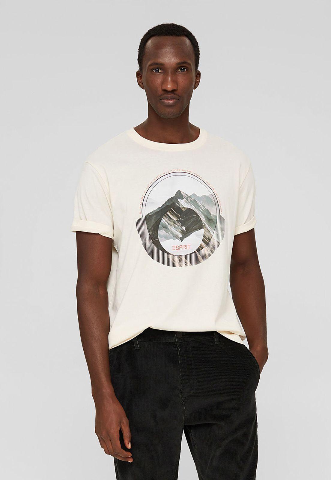 Polera Hombre Manga Corta Estampada Esprit-0