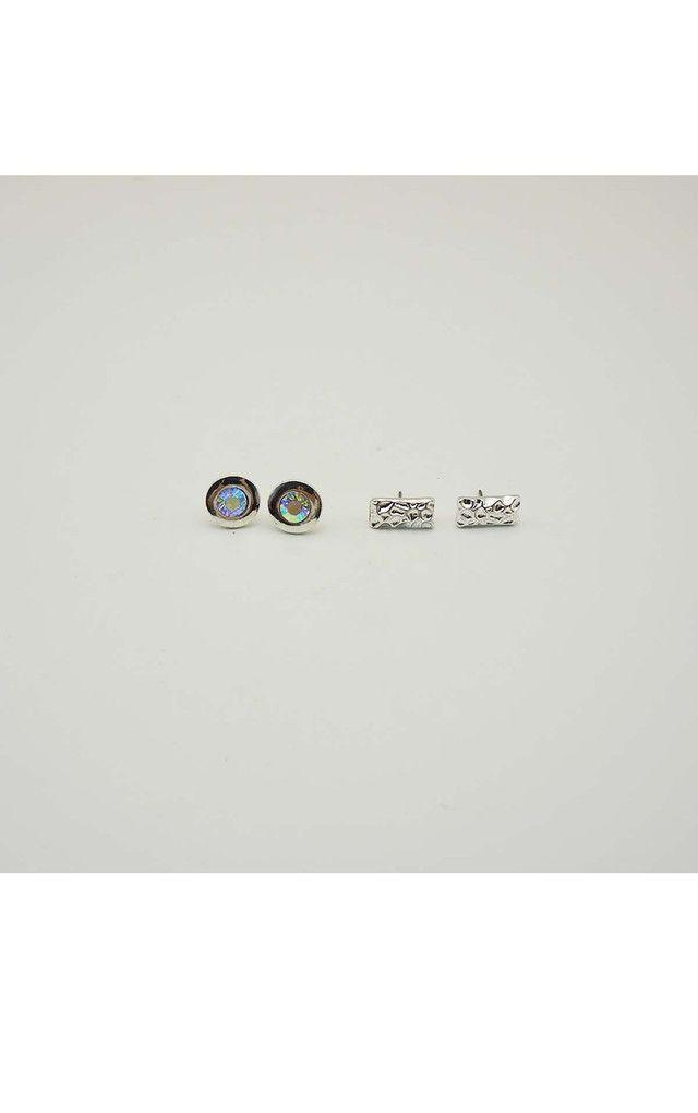 Aro Set Rainbow Plateado i-D-0