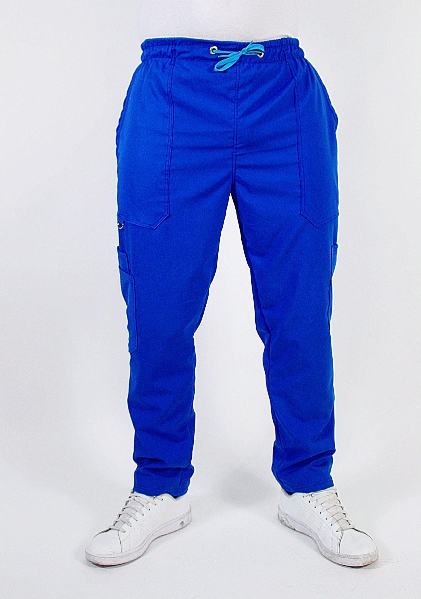 Pantalón Clínico Recto Antibacterial y Antifluidos Azul Náutico-2