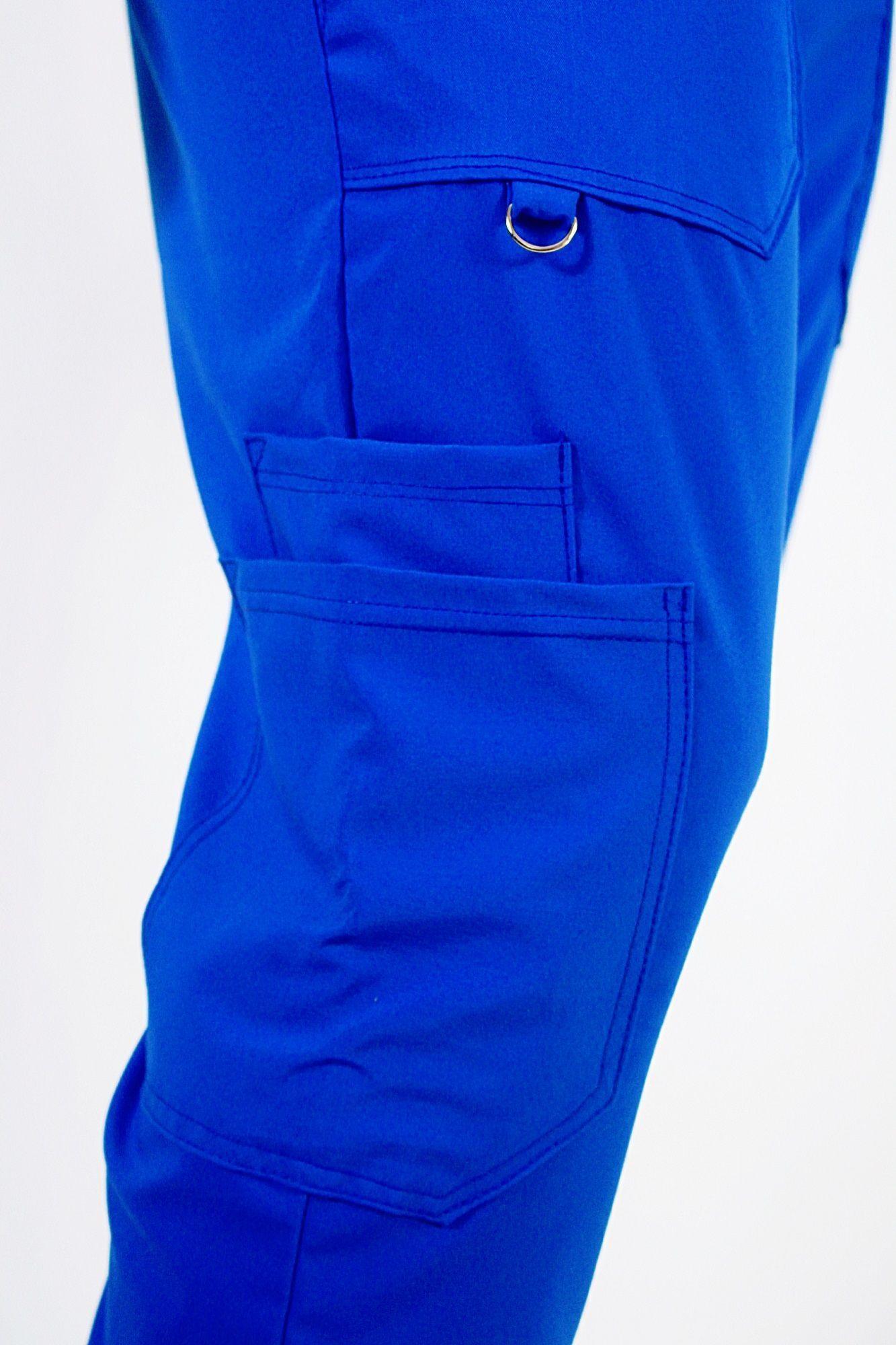 Pantalón Clínico Recto Antibacterial y Antifluidos Azul Náutico-5