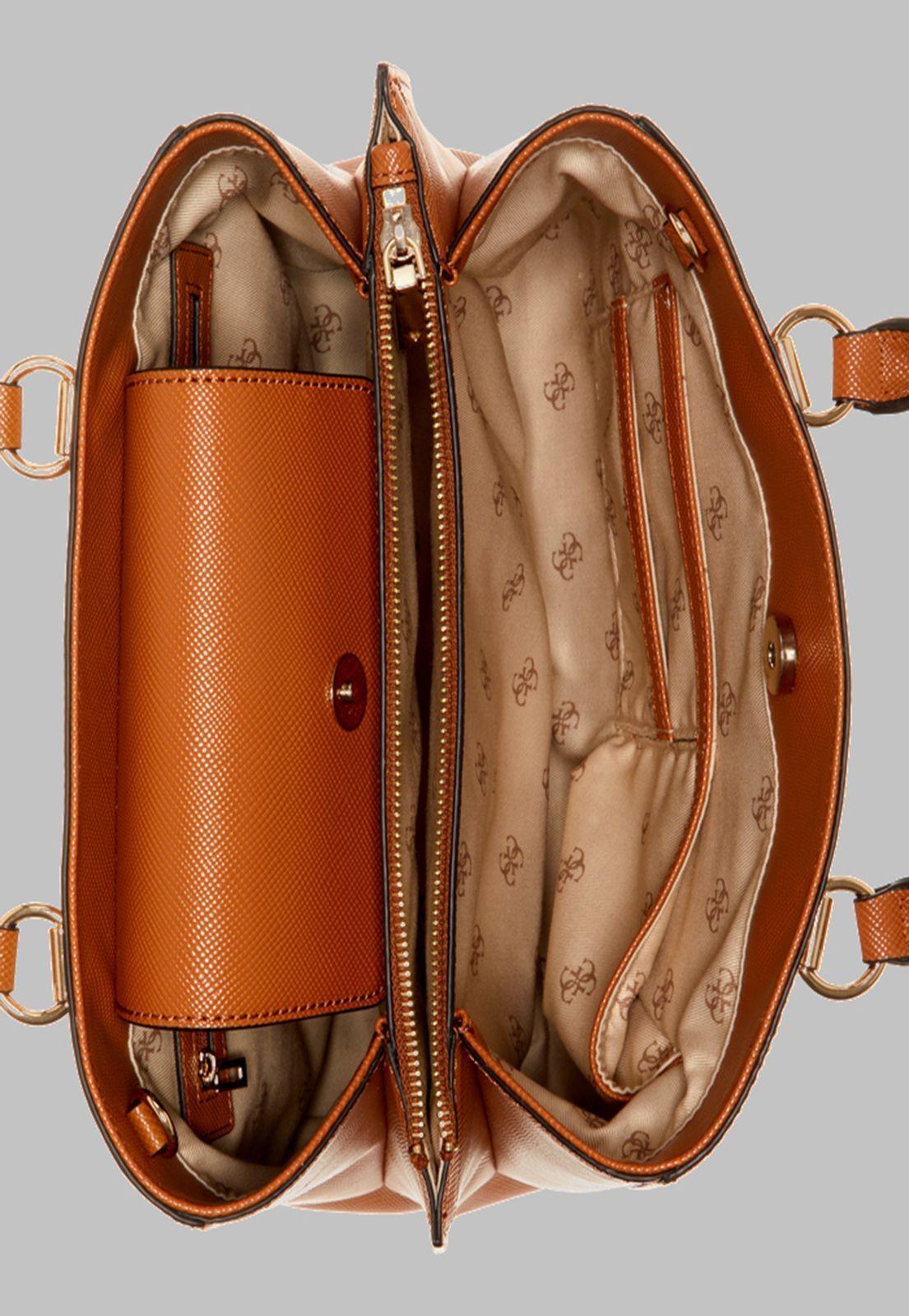 Cartera Guess Alexie Girlfriend Satchel Lgc Café-3