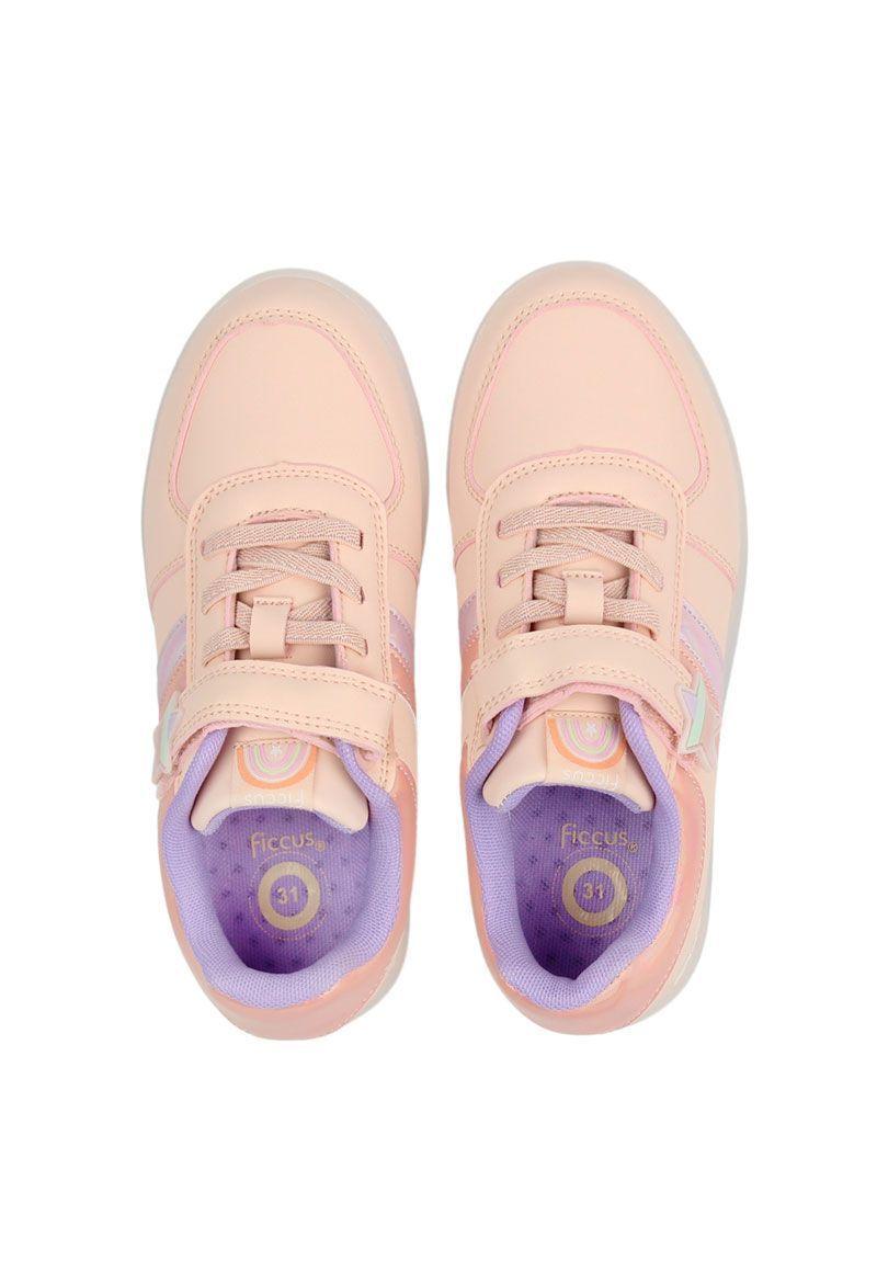 Zapatilla led velcro powerlight correr niña 955-2