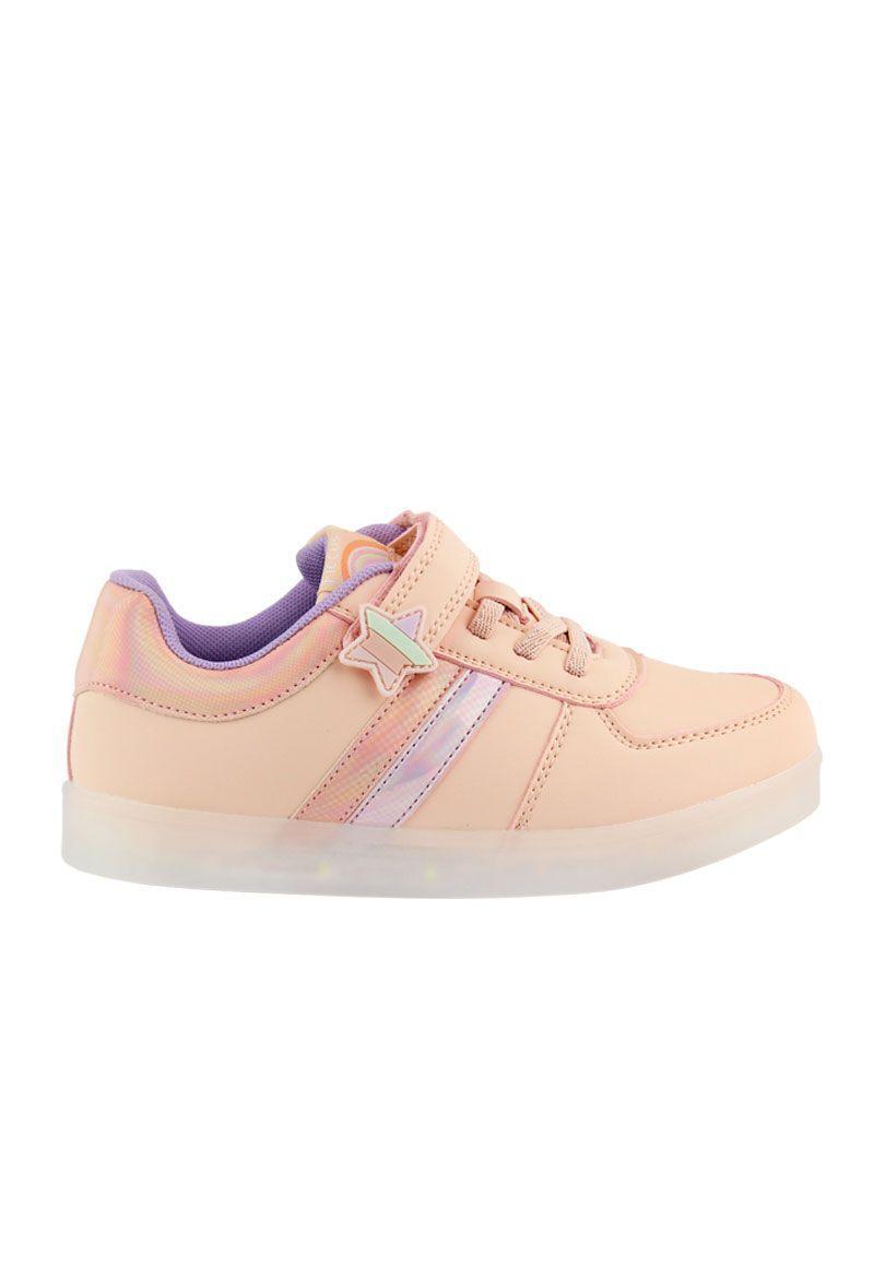 Zapatilla led velcro powerlight correr niña 955-0