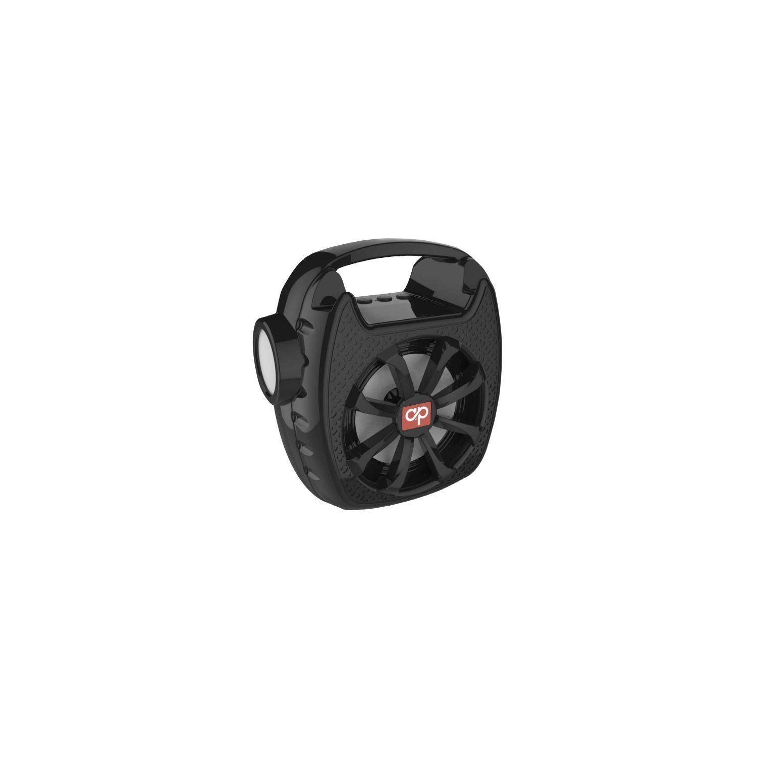 Parlante Bluetooth Panel Solar Y Linterna Negro - Ps-0