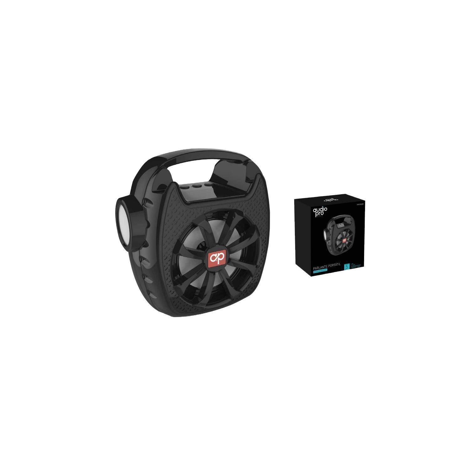 Parlante Bluetooth Panel Solar Y Linterna Negro - Ps-1