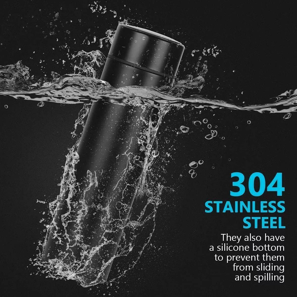 Termo Agua Caliente Inteligente Vaso Mug Termico Digital 500 Negro-4