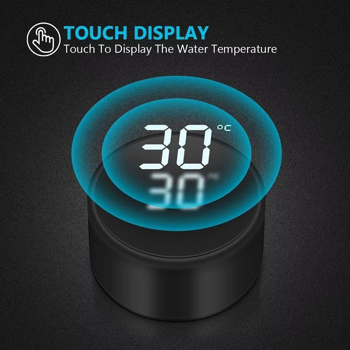 Termo Agua Caliente Inteligente Vaso Mug Termico Digital 500 Negro-5