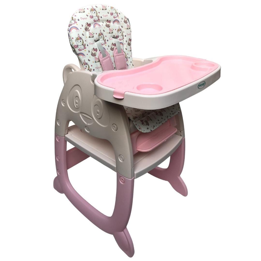 Silla de comer 3 en 1 voyage panda pink-3