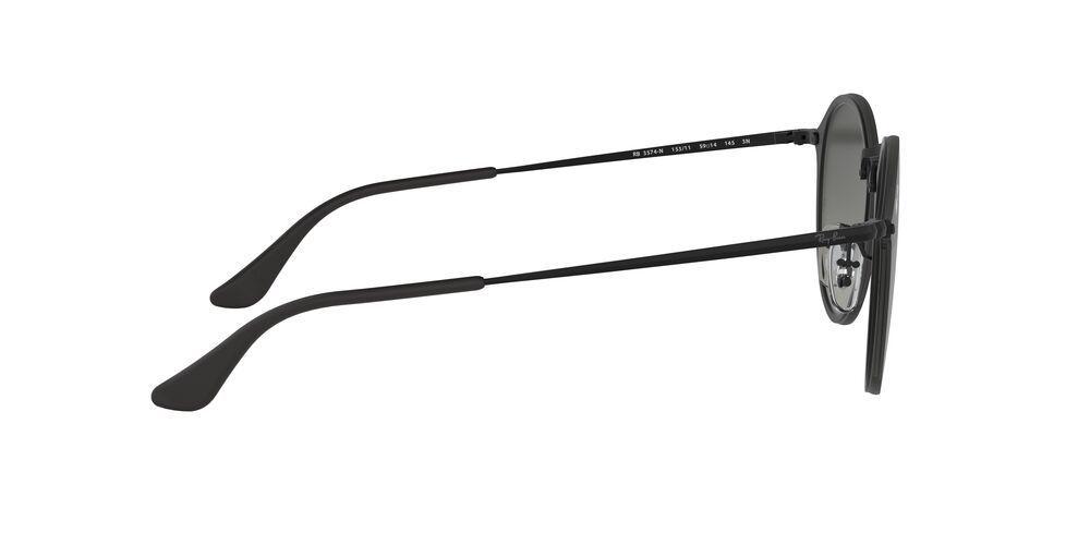 Lentes De Sol Ray-Ban RB3574N Blaze Round Negro Unisex-3