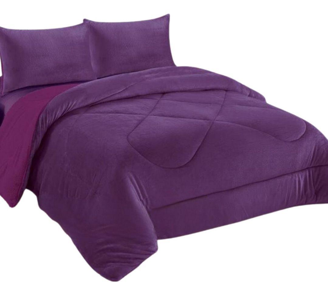 Cobertor Plumon Plush Con Chiporro De 1.5 Plazas-0