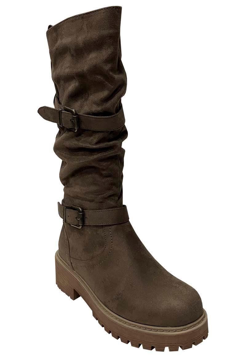 Botín Gamuza Ecológica ZAS19 Nude -1