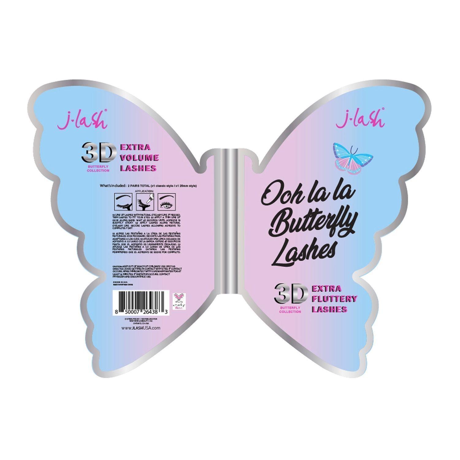 Set Pestañas "Ooh la la" y "Butterfly Effect" 3D + Delineador Adhesivo de Pestañas Negro J-Lash-7