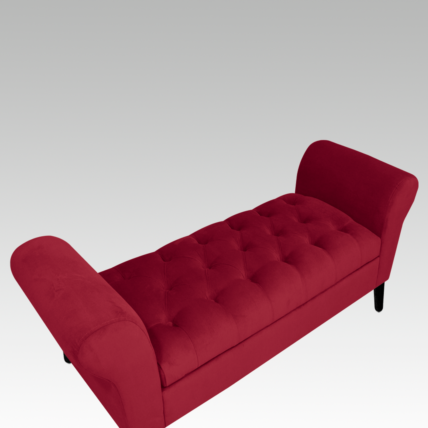 Banqueta Baúl Capitoné 21 Botones Lucerna fucsia-2