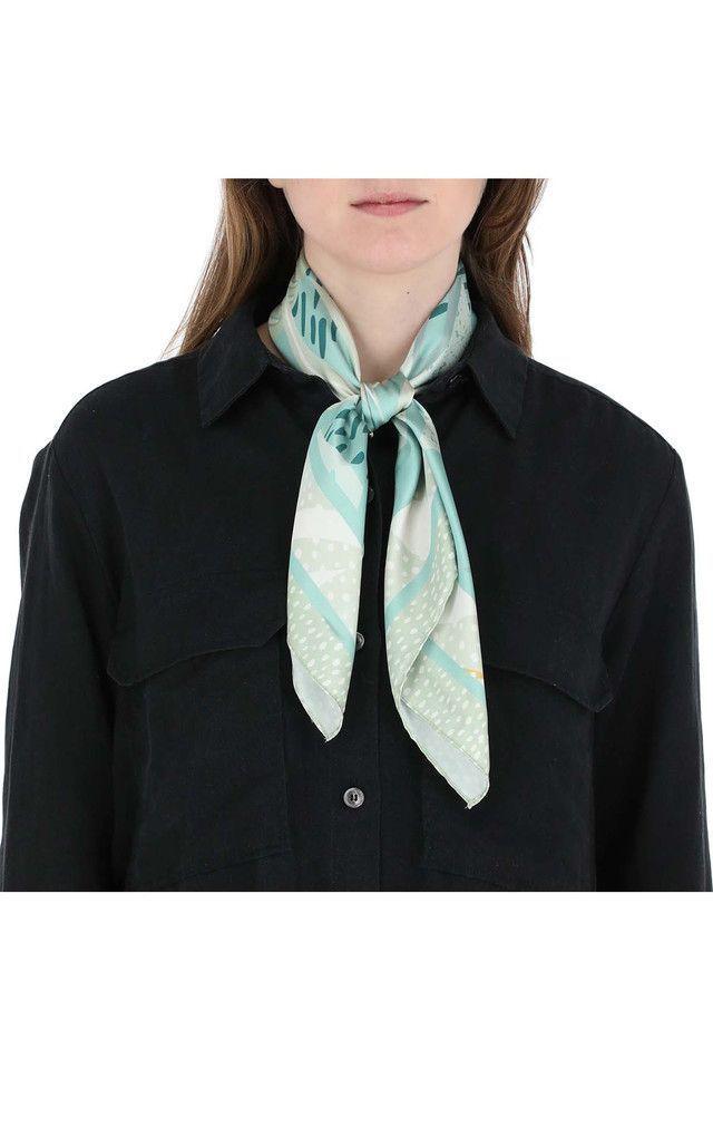 Pañuelo Bandana Tropical Verde Humana-2
