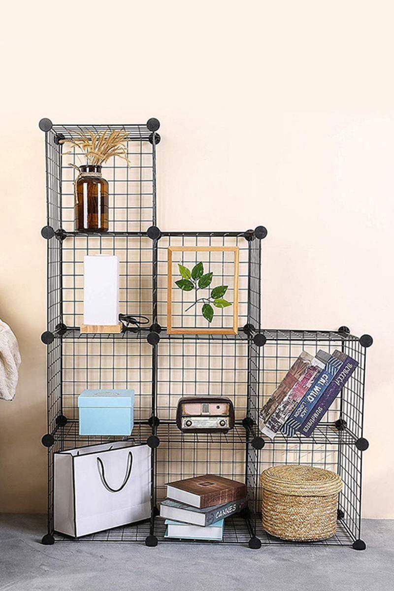 Estante Metal 9 Cubos Negro-1